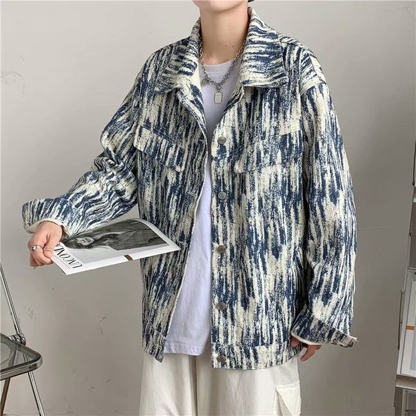 

ruffian handsome casual coat men's spring and autumn 2021 hip hop fashion brand work american cloth loose et korean trend, Black;brown