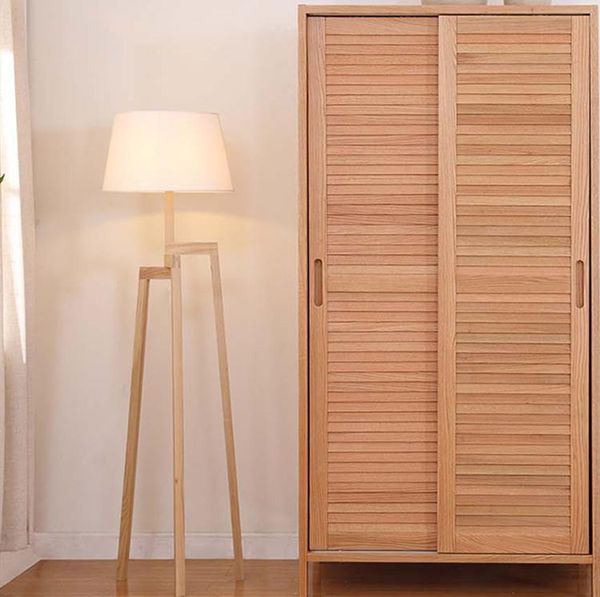 

japanese wood floor lamp fashion and simple good quality e27 standing europe lamps