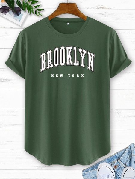 

men letter graphic short sleeve tee z0mq#, White;black