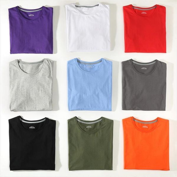 

women mens t shirt 100% cotton summer short solid male female basic tshirts plain round neck plus size, White;black