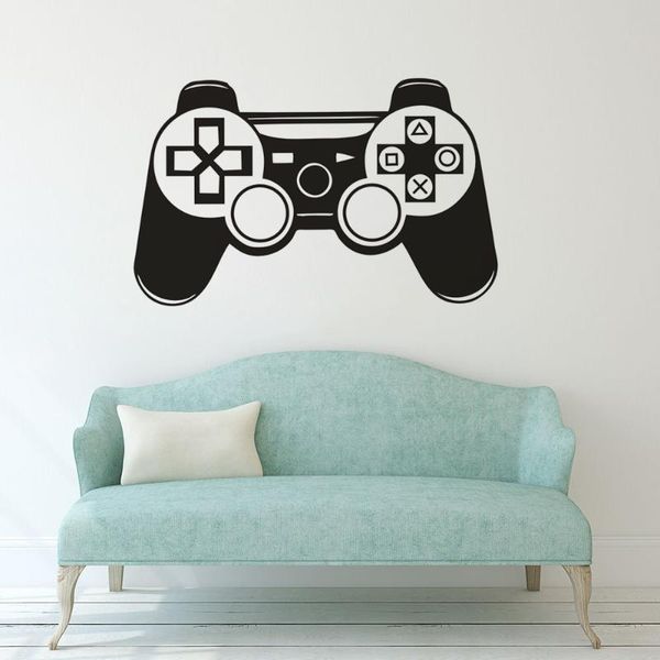 

wall stickers game controller decal boys room poster removable playstation sticker home decoration ay1780