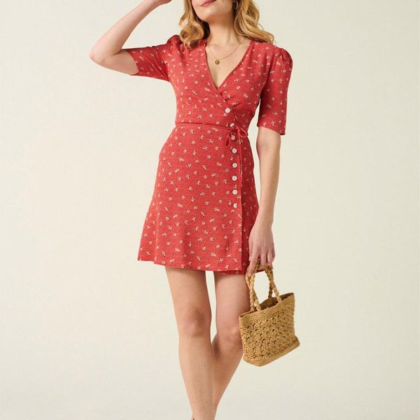 

casual dresses summer women's printed v-neck short sleeve button slim dress vestidos, Black;gray