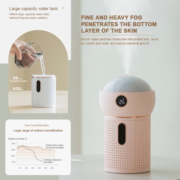 

wireless air humidifier usb portbale aroma diffuser 2000mah battery rechargeable umidificador essential oil humidificadorscouts