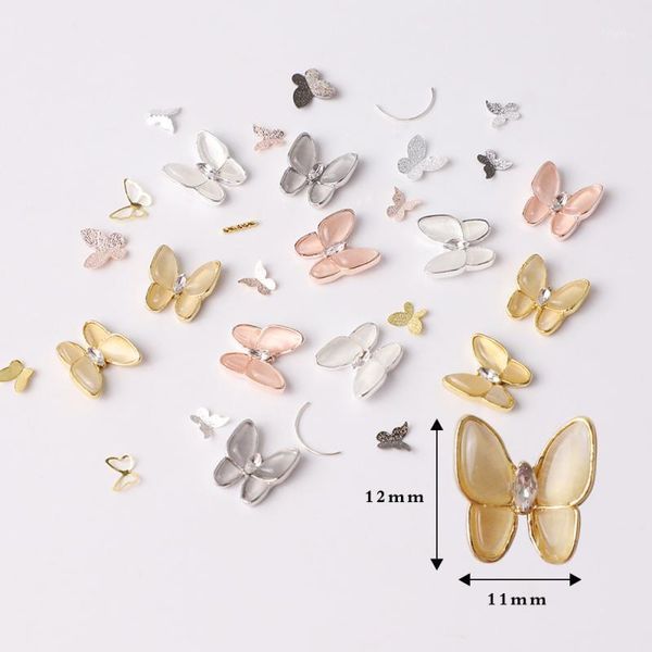 

diy ice through flower butterfly glitter sequins shell nail art resin jewelry pendant fillings accessory charms handmade stuff1, Silver;gold