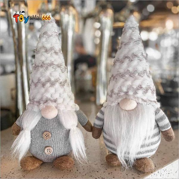 

2021 plush doll faceless santa gnome dolls ornaments christmas tree hang pendant christmas party decorations for home kids toy