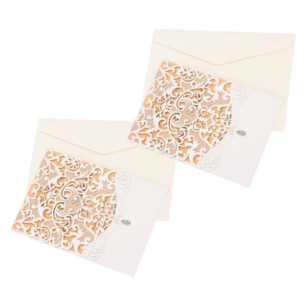 

sets european style invitations romantic invitation cards envelopes for business wedding birthday party (d0120) (white invita greeting