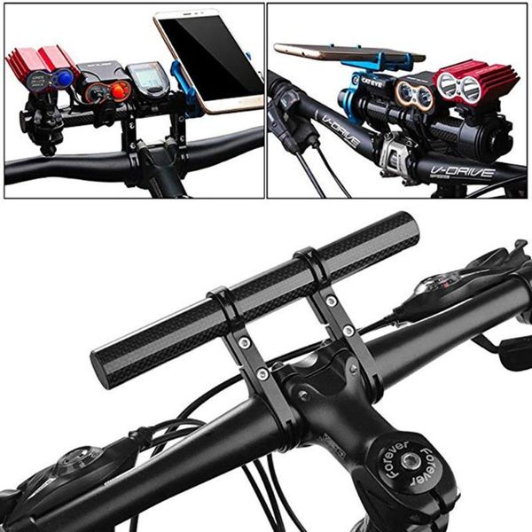 

bike handlebars &components multifunctional bicycle extension frame double pole aluminum alloy table lamp bracket accessories