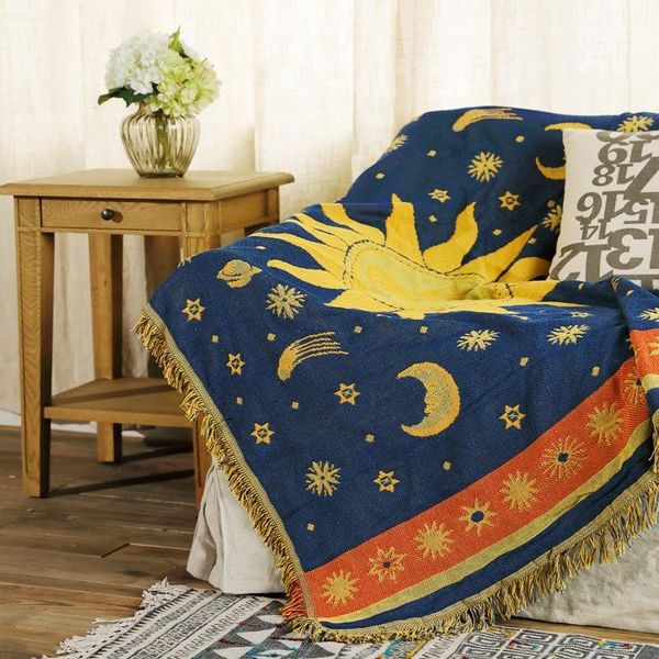 

tapestries hand-knitting tapestry tassel decor chic boho witchcraft large area picnic blanket travel shawl background wall bed room pendant