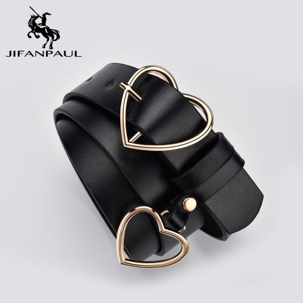 

sweetheart buckle with adjustable ladies cute heart-shaped thin belt punk fashion belts, Black;brown