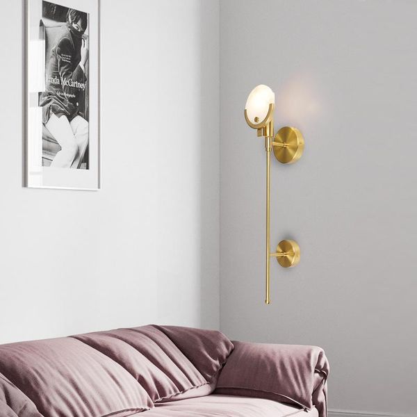 

wall lamp modern light lights crystal bedside aisle living room for home bedroom