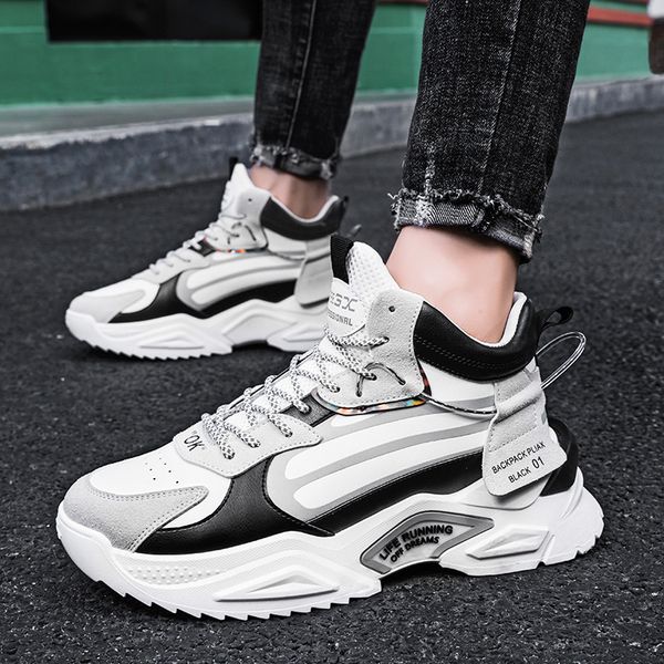 

sports 2021 new winter youth leisure running men's versatile dad shoes, Black