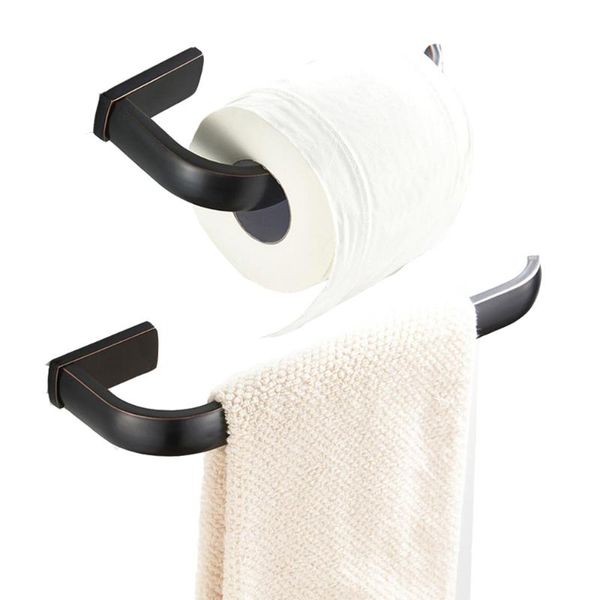 

bath accessory set leyden orb brass 2pcs bathroom accessories wall mounted black lavatory towel ring holder toilet paper tissue