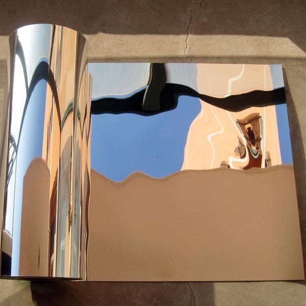 

shade 50cm width none adhesive pet reflective film mirror waterproof high light
