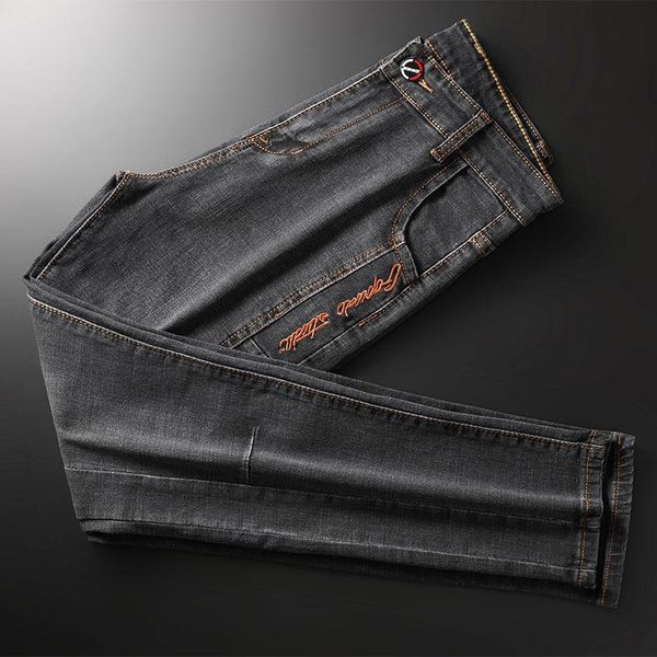 Männer Jeans Denim Männer Moda Hombre 2021 Herbst Stickerei Koreanische Mode Designer Erkek Slim Jean Pantolon