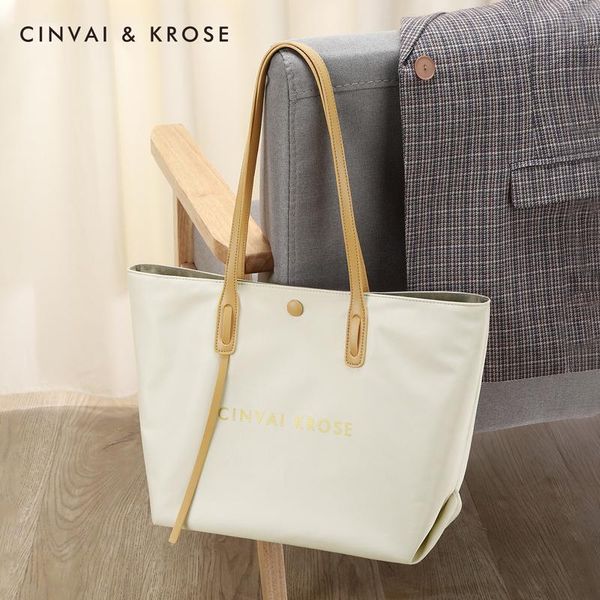 

evening bags women's bucket nylon shoulder bag large capacity tote soft handbags female solid color messenger