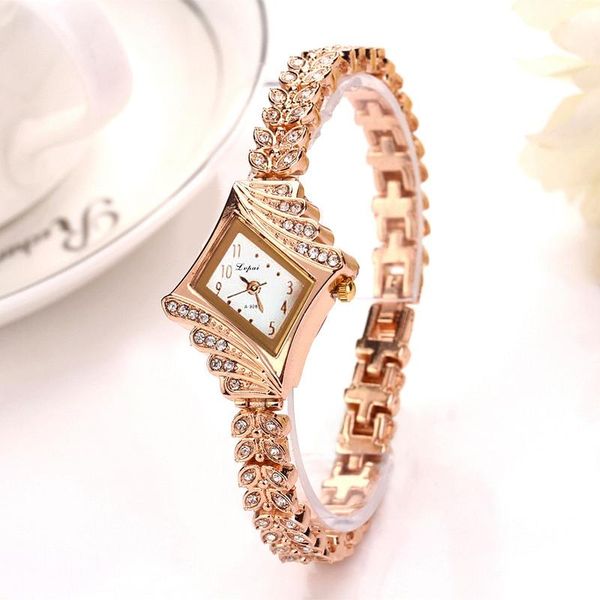 

wristwatches women watches luxury crystal bracelet gemstone wristwatch dress ladies gold watch fashion female brand, Slivery;brown