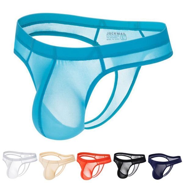 

underpants men pants ice silk ultrathin translucent soft panties t-back funny gay underwear novelty rz6k, Black;white