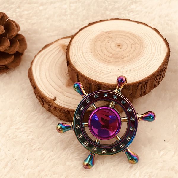 

finger toys alloy ship rudder fingertip gyro work study decompression entertainment toy personality trendy cool fashion