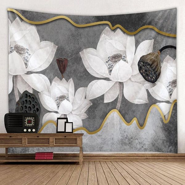 

tapestries landsc print wall tapestry hanging flower decor halloween deco