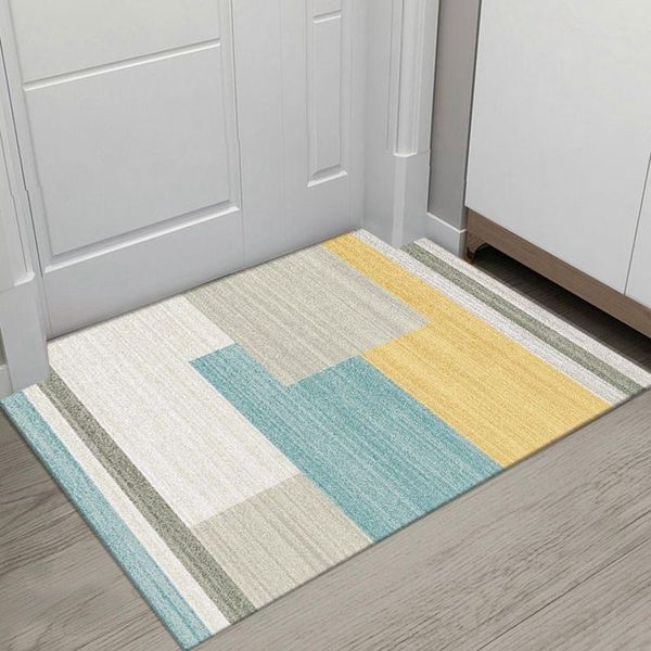 

welcome mats for front door anti-slip carpet bathroom kitchen bedroom rug modern geometric print floor living rooms carpets