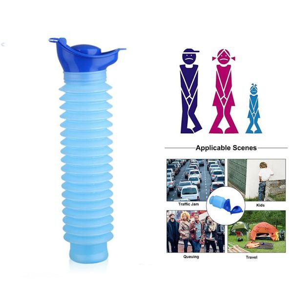 

car organizer hiking shrinkable urinal 750ml pocket toilet camping leakproof