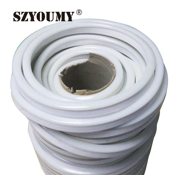 

strips szyoumy super bright 50m led neon light 110v 220v flexible lamp red decoration ivory 80leds/m strip