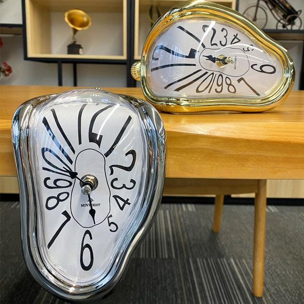 

wall clocks 3d clock creative design personalized distorted roman digital table corner strength factory