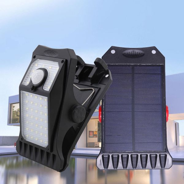 Clip 45LED Solar Lampe Im Freien Wasserdichte PIR Bewegungssensor Wandleuchte Energiesparende Notfall Garten Hof Lichter