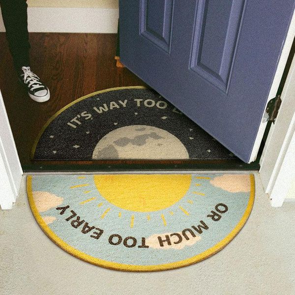 

semi-circle entrance door rubbing mats household carpets