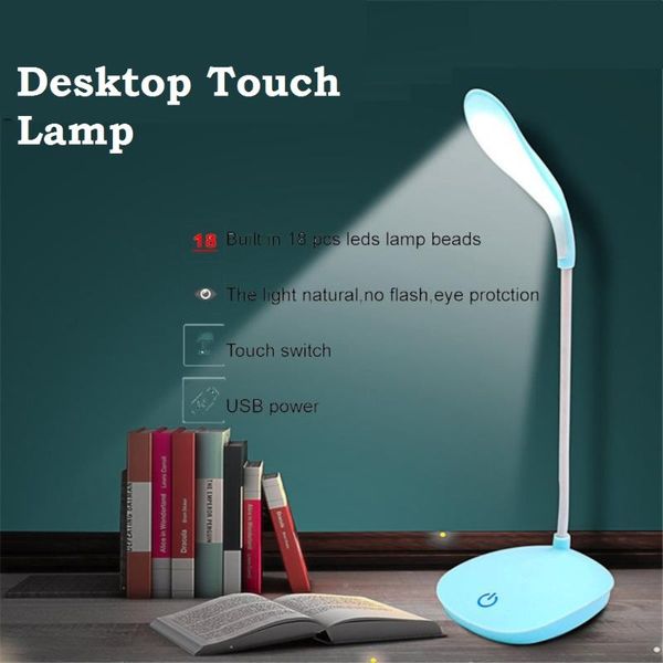 

table lamps desk lamp touch for living room usb gooseneck deskfoldable dimmable eye rechargeable study book led light selfie