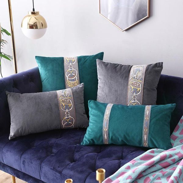 

cushion/decorative pillow velvet lace hug pillowcase 30x50cm/45x45cm bedside sofa cushion waist holland bed decorations
