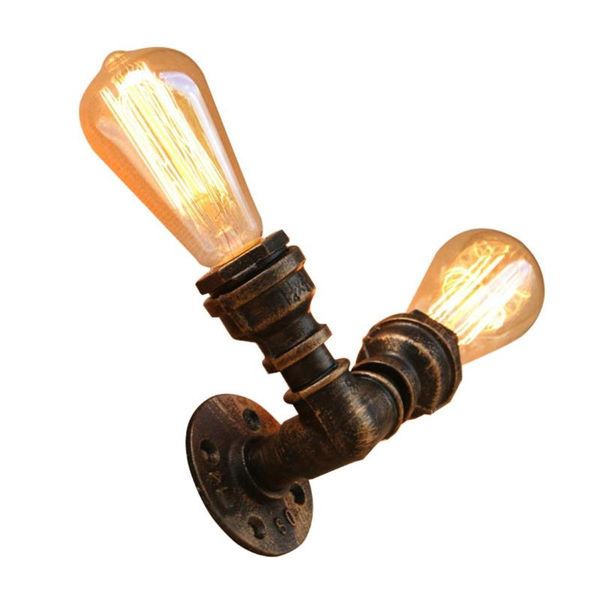 

wall lamps lamp antique iron pipe loft light bar bg803-2 retro industrial simple 110v-240v european and american cafe decoration