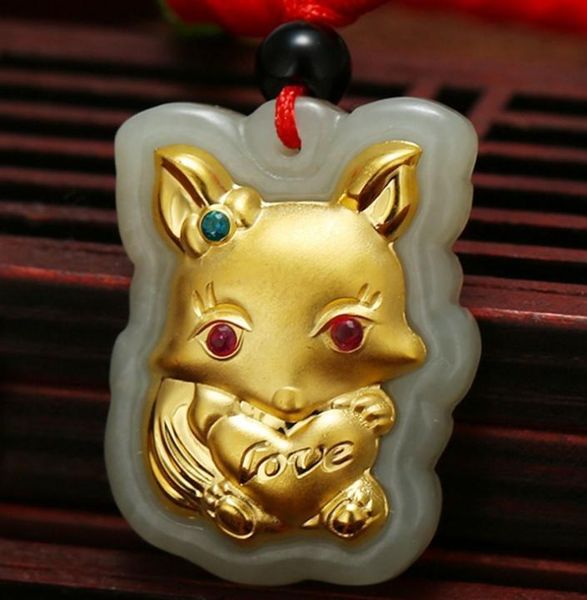 

lockets 3d4d gold inlay jade and field gem pendanth29#, Silver