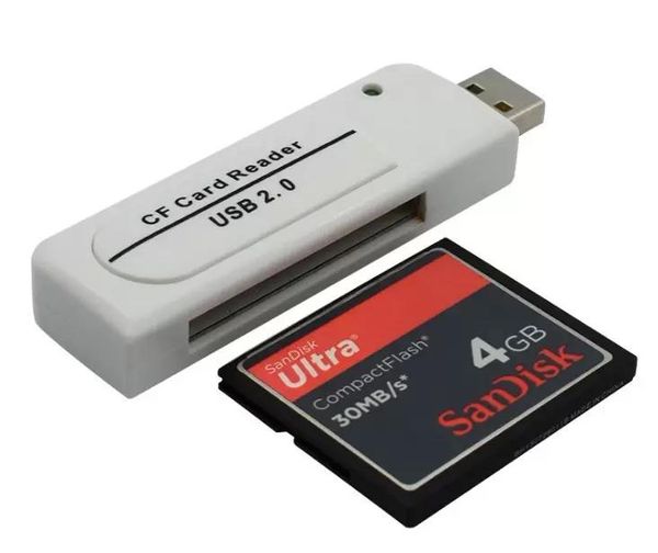 2022 Novo L46 USB CF CF Flash Flash Reader Adapter Adaptador Vista