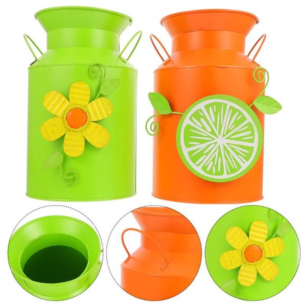 

planters & pots 2pcs decorative vase flower arrangement bottle delicate decor home