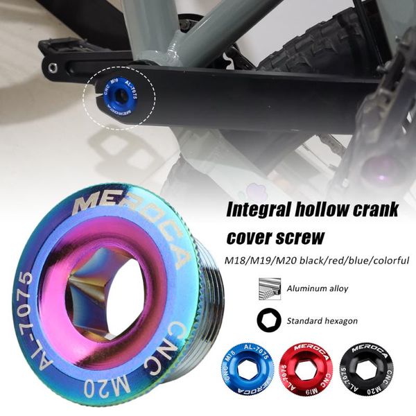 

bike heels & chainwheels crank cover screw cap m18/m19/m20 mtb crankset aluminum bmx road fitting