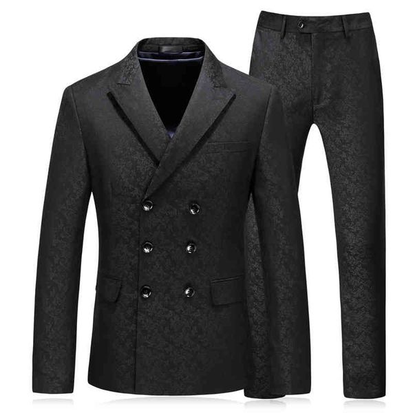 

men's suits & blazers (jaqueta + colete calÃ§a) roupa de trabalho masculina dupla breasted/smoking preto escritÃ³rio/vestido do noivo per, White;black