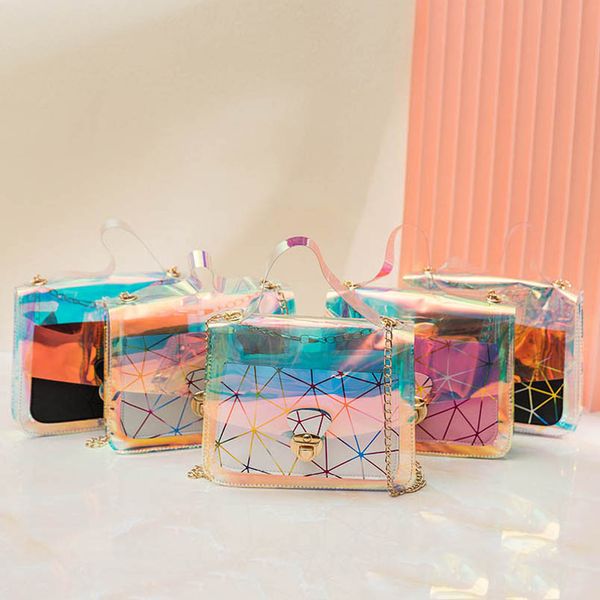 

teenage girls handbags kids bags children accessories mini one-shoulder messenger bag fashion clear beach handbag leather purses b7223, Black