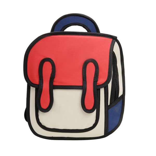 

backpack cartoon children's school bag 2021 summer korean version of the trendy one shoulder canvas three-dimensional cute s