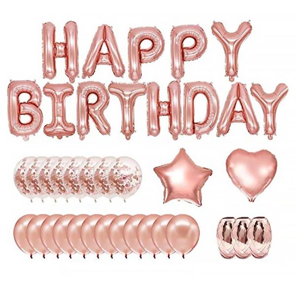 

gift wrap 1 set/70pcs birthday party balloons accessories ornaments