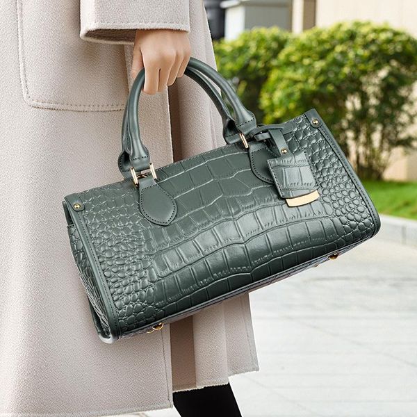 

evening bags 2021 fashion crocodile pattern large capacity pillow bag ladies simple single shoulder diagonal sac a main