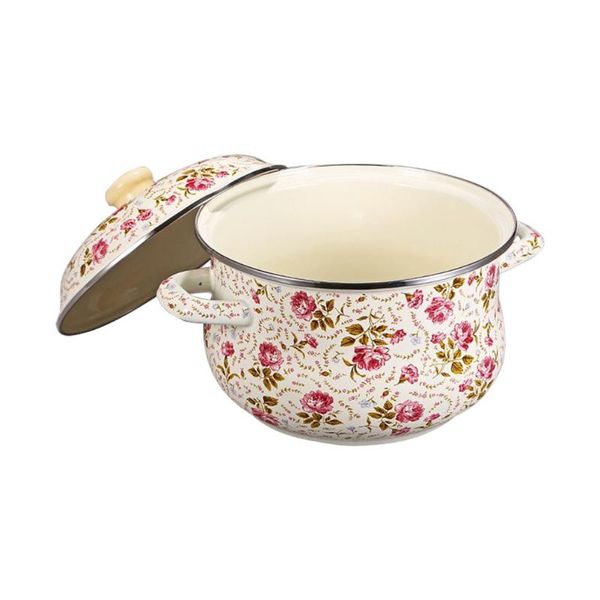 

bowls 1pc practical stew pot kitchen stockpot enamel cooking thickened stock