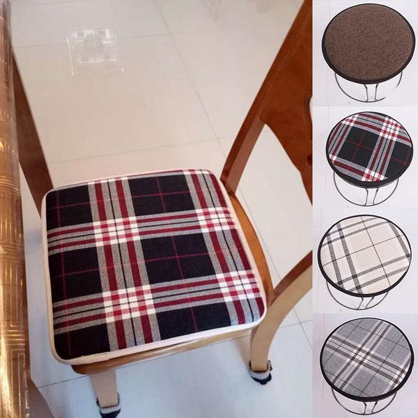 

cushion/decorative pillow comfortable breathable flax round stool cushion non-slip chair wear-resistant durable pad decoration