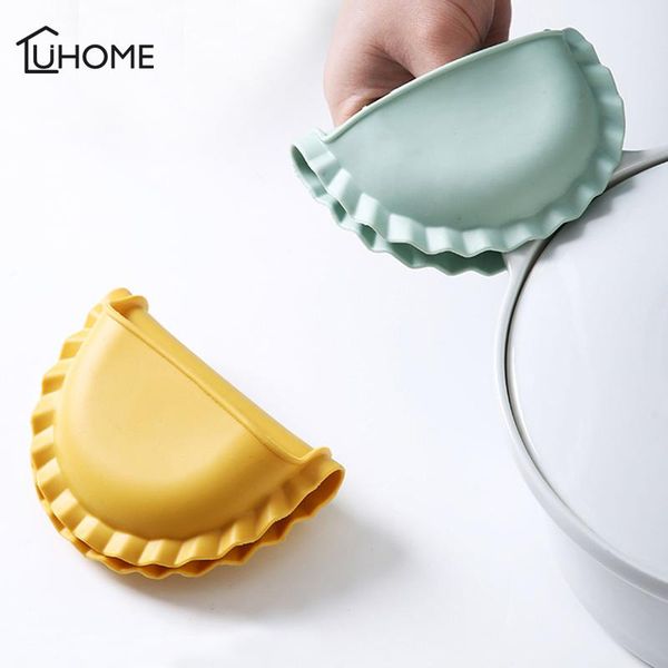 

oven mitts kitchen baking silicone heat insulation clip non-slip gloves easy cleaned household heatproof thickened cooking tools