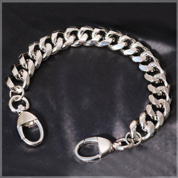 

bag parts & accessories 19mm thick aluminum chain 20/30/40cm gold silver color light weight shoulder strap diy handbag handles, Black