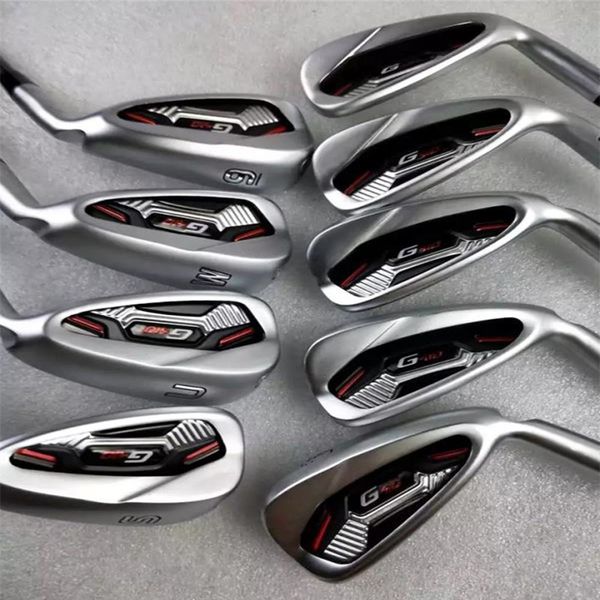 

golf irons set g410 golf clubs 4-9uws# r/s/sr flex steel shaft with head cover