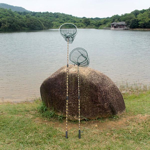 

fishing accessories net retractable landing aluminum alloy pole foldable brail pr sale