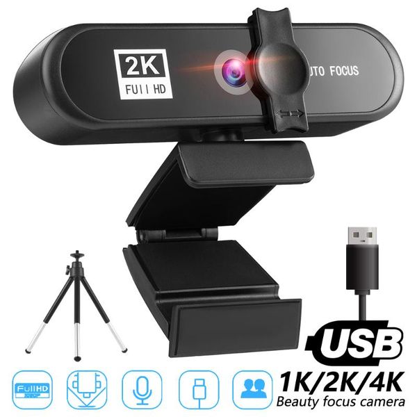 

webcams mini hd webcam 2k 4k conference pc autofocus usb web camera lapdeskfor office meeting home with mic 1080p cam