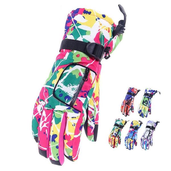 

ski gloves warm men and women colorful outdoor wear-resistant anti-skid riding