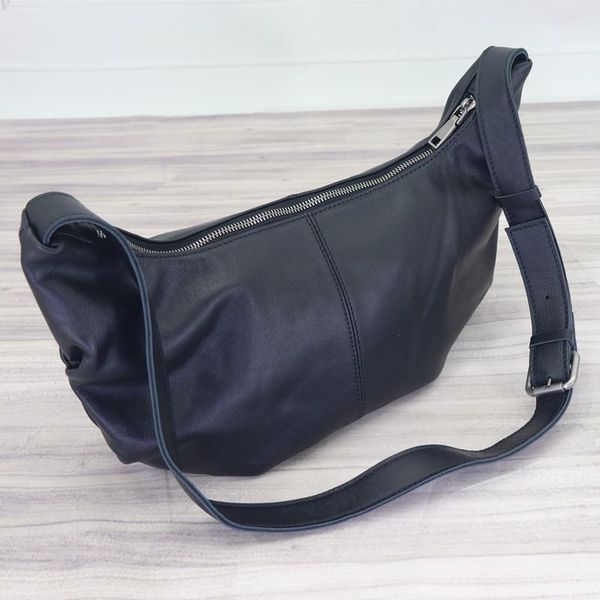 

ruffle design crossbody bags for women 2021 natural genuine leather bag female tote fashion hobos messenger ladies totes